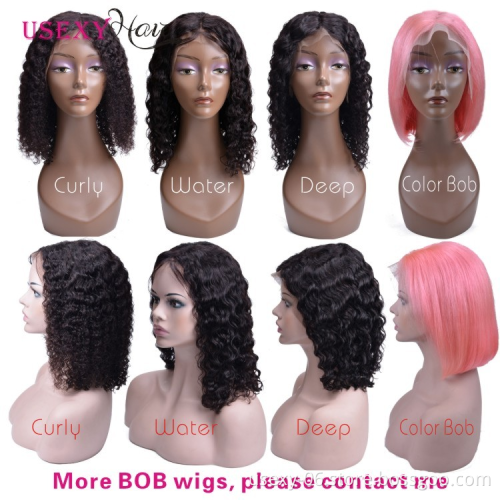 Wholesale Cheap Short Human Hair Wig Virgin Brazilian Hair Lace Front Wig Bob Wigs Human Hair For Black Women